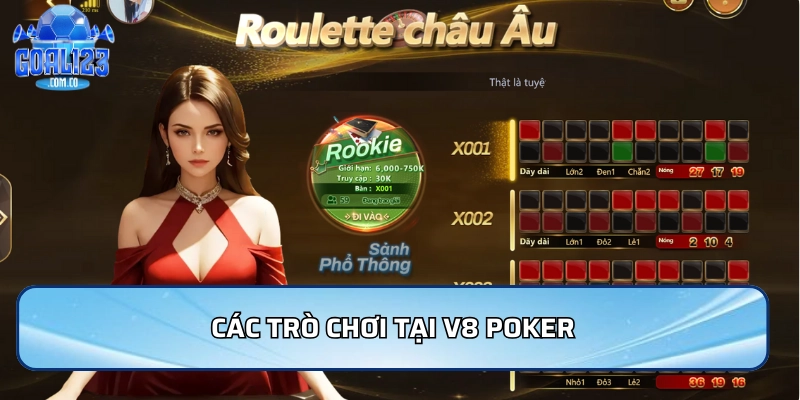 Các trò chơi tại V8 Poker