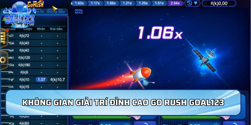 Không gian giải trí đỉnh cao Go Rush Goal123